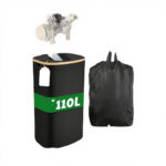 Modern 110L Bamboo Foldable Bottle Organizer Injection Technics Collection Container Lid PP Storage Boxes Bin - Image 2
