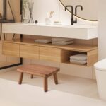 Modern Anti-Slip Wooden Step Stool Multi-Application Footstool for Living Room Bedroom Babies 1-step Household Sundries stool - Image 3