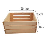 Modern Eco-Friendly Durable Sustainable Small Rectangle Solid Wood Storage Bins with Large Capacity for Bedroom Use - Image 2