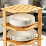 Modern Eco-Friendly Manufacturer Bamboo Spice Bottle Holder Moso Bamboo Seasoning Storage Rack Wall Mounted Multi Jars - Image 2