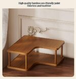 Modern Eco-Friendly Manufacturer Bamboo Spice Bottle Holder Moso Bamboo Seasoning Storage Rack Wall Mounted Multi Jars - Image 3