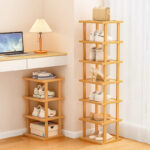 Modern Home Furniture Space-Saving Under-Desk Shoe Rack with 1 Shelf Living Room Storage for Dormitory