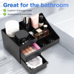 Modern Plastic Cologne Organizer for Men Rectangle Stand Shelves for Bathrooms Vanities Storage Bathrooms Organizers for - Image 3