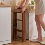 Multi-Functional Household Kitchen Three-Step Foldable High Stool Portable Thickened Small Bench Bar Stool for Cleaning Bib Type - Image 3