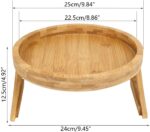 New Arrival Natural Bamboo Sofa Armrest Clip-on Tray Table for Living Room Use-Serving Tea & Snacks - Image 2