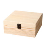 New Simple Rectangle Wooden Storage Box with Flip-Top Lid Solid Wood Film & TV Shooting Props Treasure Box - Image 3