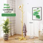 Solid Wood Modern Coat Rack & Hanger Simple Fashion Design Living Room Home Furniture Multi-function 8 Hooks 1 Shelf Wholesale - Image 2