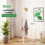 Solid Wood Modern Coat Rack & Hanger Simple Fashion Design Living Room Home Furniture Multi-function 8 Hooks 1 Shelf Wholesale - Image 3
