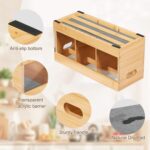 Standing Utensil Holder Kitchen Wooden Silverware Organizer 6-Slot Spoon Holder Bamboo Kitchen Counter Farmhouse Storage - Image 3