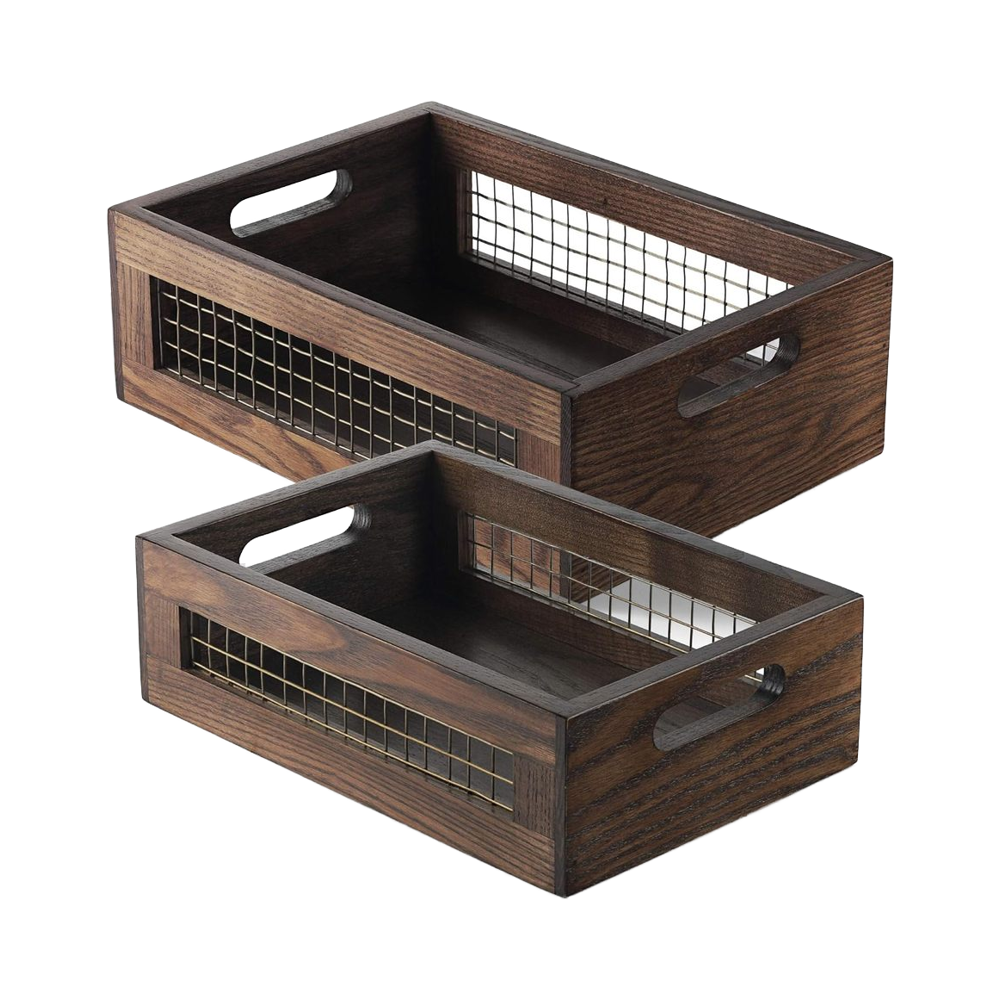 Sustainable Classic Wooden Kitchen Bathroom Countertop Baskets Set Nesting Boxes Freshness Preservation Multifunction01 Sustainable Classic Wooden Kitchen Bathroom Countertop Baskets Set Nesting Boxes Freshness Preservation Multifunction - Image 1