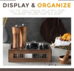 Sustainable Classic Wooden Kitchen Bathroom Countertop Baskets Set Nesting Boxes Freshness Preservation Multifunction - Image 3