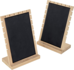 Tall Wooden Jewelry Store Holder Bamboo Necklace Organizer and Bracelet Rack for Table Displays - Image 2