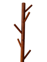 Tree-Shaped Bamboo Freestanding Coat Rack with 8 Hooks Space Saving Lacquer Finish for Entryway Bedroom & Clothing Store - Image 2