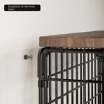 Wall-Mounted Two-Tier Kitchen Organizer Thick Wrought Iron Storage Basket Foldable Design Sustainable for Vegetables Fruits - Image 3