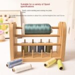 Wholesale 11-Axis Embroidery Wool Thread Shaft Shelf Single Tier Beech Material Auxiliary Tools Storage Holders Racks Source