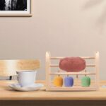 Wooden Three-Layer Rectangular Yarn Holder Stand with Detachable Spool Organizer for Knitting and Crochet Supplies - Image 3