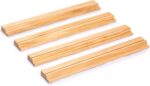 Yellow Mountain Imports 18-Inch Natural Pine Wooden Mahjong Racks with Pushers-Set of 4 (Racks with Pushers Only) Made in China - Image 3