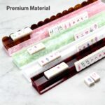 Addreen American Mahjong Tile Racks With Pushers Flexible Luxury Mahjong Ruler Detachable Design - Image 2
