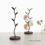 Addreen Creative Bamboo Tree Shaped Standing Cup Holder Storage Rack Inverted Design Key Organizer Tableware Display Wholesale
