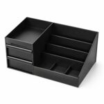 Addreen Modern Cologne Organizer for Men Multi-Tier Perfume Display Stand with Drawers for Bathroom Vanity Storage