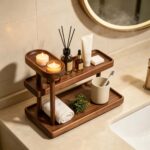 Addreen Modern Three Tier Adjustable Wooden Storage Rack Multifunctional Display Stand - Image 3