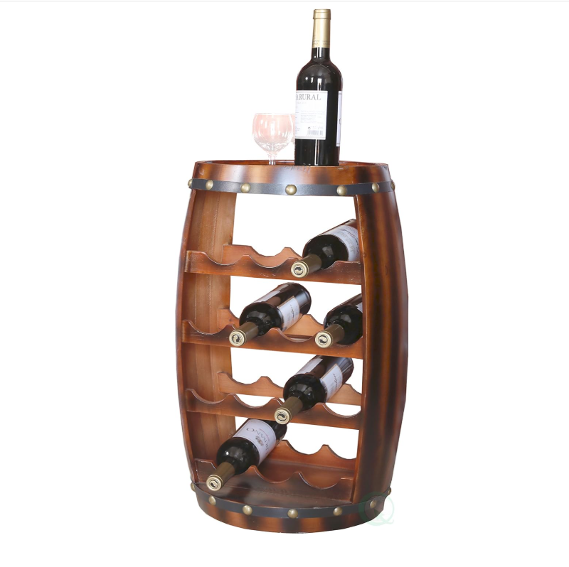Addreen Wooden Standing Double Tier Wine Holder Compact Cellar Cube Storage Rack Multi Use Organizer for Wine Bottles01 Addreen Wooden Standing Double Tier Wine Holder Compact Cellar Cube Storage Rack Multi Use Organizer for Wine Bottles - Image 1