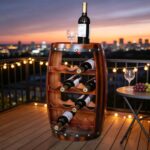 Addreen Wooden Standing Double Tier Wine Holder Compact Cellar Cube Storage Rack Multi Use Organizer for Wine Bottles - Image 2