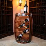 Addreen Wooden Standing Double Tier Wine Holder Compact Cellar Cube Storage Rack Multi Use Organizer for Wine Bottles - Image 3