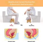 Uaniar Bamboo Squatting Stool for Adults & Kids-Portable Bathroom Poop Stool with Slip Resistant Step - Image 2